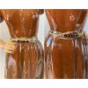 STATUINA CERAMICA POLICROMA Tanagra TORINO n°112 RAGAZZA COSTUME TRADIZIONALE 40
