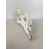 SCULTURA PORCELLANA  FIGURA BALLERINA VINTAGE STATUA DANZA STILE CAPODIMONTE '60