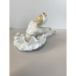 SCULTURA PORCELLANA  FIGURA BALLERINA VINTAGE STATUA DANZA STILE CAPODIMONTE '60
