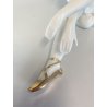 SCULTURA PORCELLANA  FIGURA BALLERINA VINTAGE STATUA DANZA STILE CAPODIMONTE '60