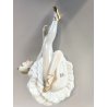 SCULTURA PORCELLANA  FIGURA BALLERINA VINTAGE STATUA DANZA STILE CAPODIMONTE '60