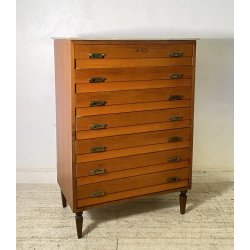 CREDENZA SETTIMANALE ANNI 50 DISPENSA ART DECÒ LEGNO HIGHBOARD VINTAGE CASSETTI