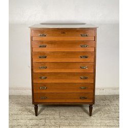 CREDENZA SETTIMANALE ANNI 50 DISPENSA ART DECÒ LEGNO HIGHBOARD VINTAGE CASSETTI