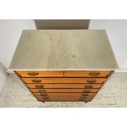 CREDENZA SETTIMANALE ANNI 50 DISPENSA ART DECÒ LEGNO HIGHBOARD VINTAGE CASSETTI