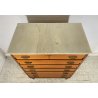 CREDENZA SETTIMANALE ANNI 50 DISPENSA ART DECÒ LEGNO HIGHBOARD VINTAGE CASSETTI