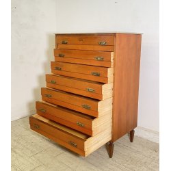 CREDENZA SETTIMANALE ANNI 50 DISPENSA ART DECÒ LEGNO HIGHBOARD VINTAGE CASSETTI