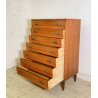 CREDENZA SETTIMANALE ANNI 50 DISPENSA ART DECÒ LEGNO HIGHBOARD VINTAGE CASSETTI