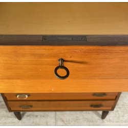 CREDENZA SETTIMANALE ANNI 50 DISPENSA ART DECÒ LEGNO HIGHBOARD VINTAGE CASSETTI