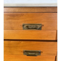 CREDENZA SETTIMANALE ANNI 50 DISPENSA ART DECÒ LEGNO HIGHBOARD VINTAGE CASSETTI