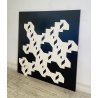 QUADRO ASTRATTO Angelo Giuseppe Bertolio ANNI 80 SCULTURA COMPOSIZIONE LEGNO