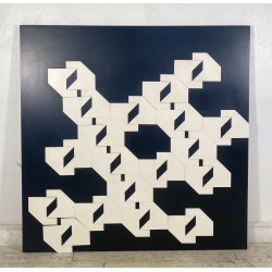 QUADRO ASTRATTO Angelo Giuseppe Bertolio ANNI 80 SCULTURA COMPOSIZIONE LEGNO