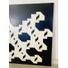 QUADRO ASTRATTO Angelo Giuseppe Bertolio ANNI 80 SCULTURA COMPOSIZIONE LEGNO