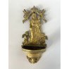 COPPIA ACQUASANTIERA PARETE MADONNA INCORONATA GESù BAMBINO PUTTI OTTONE EPOCA