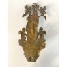 COPPIA ACQUASANTIERA PARETE MADONNA INCORONATA GESù BAMBINO PUTTI OTTONE EPOCA