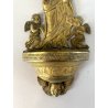 COPPIA ACQUASANTIERA PARETE MADONNA INCORONATA GESù BAMBINO PUTTI OTTONE EPOCA
