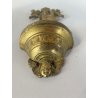 COPPIA ACQUASANTIERA PARETE MADONNA INCORONATA GESù BAMBINO PUTTI OTTONE EPOCA