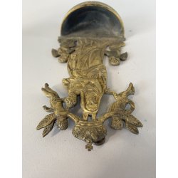 COPPIA ACQUASANTIERA PARETE MADONNA INCORONATA GESù BAMBINO PUTTI OTTONE EPOCA