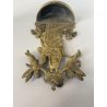 COPPIA ACQUASANTIERA PARETE MADONNA INCORONATA GESù BAMBINO PUTTI OTTONE EPOCA