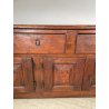 ANTICA GRANDE CREDENZA EPOCA 1700 LEGNO ABETE ANTE CASSETTI RIPIANI BANCONE OLD