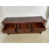 ANTICA GRANDE CREDENZA EPOCA 1700 LEGNO ABETE ANTE CASSETTI RIPIANI BANCONE OLD