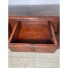 ANTICA GRANDE CREDENZA EPOCA 1700 LEGNO ABETE ANTE CASSETTI RIPIANI BANCONE OLD
