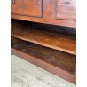 ANTICA GRANDE CREDENZA EPOCA 1700 LEGNO ABETE ANTE CASSETTI RIPIANI BANCONE OLD