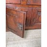 ANTICA GRANDE CREDENZA EPOCA 1700 LEGNO ABETE ANTE CASSETTI RIPIANI BANCONE OLD