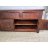 ANTICA GRANDE CREDENZA EPOCA 1700 LEGNO ABETE ANTE CASSETTI RIPIANI BANCONE OLD