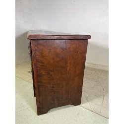 ANTICA GRANDE CREDENZA EPOCA 1700 LEGNO ABETE ANTE CASSETTI RIPIANI BANCONE OLD