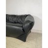 DIVANO TENTAZIONE CASSINA MARIO BELLINI VINTAGE PELLE NERA 1970 SOFA 2 POSTI