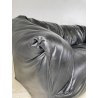 DIVANO TENTAZIONE CASSINA MARIO BELLINI VINTAGE PELLE NERA 1970 SOFA 2 POSTI