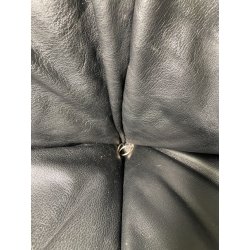 DIVANO TENTAZIONE CASSINA MARIO BELLINI VINTAGE PELLE NERA 1970 SOFA 2 POSTI