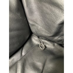 DIVANO TENTAZIONE CASSINA MARIO BELLINI VINTAGE PELLE NERA 1970 SOFA 2 POSTI