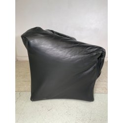 DIVANO TENTAZIONE CASSINA MARIO BELLINI VINTAGE PELLE NERA 1970 SOFA 2 POSTI