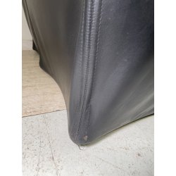 DIVANO TENTAZIONE CASSINA MARIO BELLINI VINTAGE PELLE NERA 1970 SOFA 2 POSTI