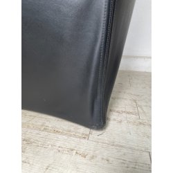 DIVANO TENTAZIONE CASSINA MARIO BELLINI VINTAGE PELLE NERA 1970 SOFA 2 POSTI