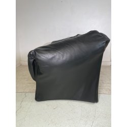 DIVANO TENTAZIONE CASSINA MARIO BELLINI VINTAGE PELLE NERA 1970 SOFA 2 POSTI