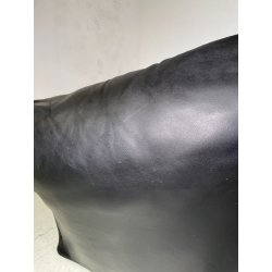 DIVANO TENTAZIONE CASSINA MARIO BELLINI VINTAGE PELLE NERA 1970 SOFA 2 POSTI