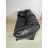 DIVANO TENTAZIONE CASSINA MARIO BELLINI VINTAGE PELLE NERA 1970 SOFA 2 POSTI