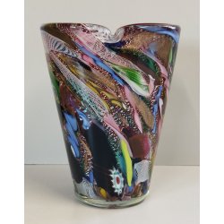 VASO Tutti Frutti VETRO MURANO DESIGN attr. Dino Martens Seguso ANNI 50 Red Vase