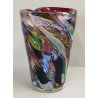 VASO Tutti Frutti VETRO MURANO DESIGN attr. Dino Martens Seguso ANNI 50 Red Vase