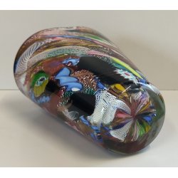 VASO Tutti Frutti VETRO MURANO DESIGN attr. Dino Martens Seguso ANNI 50 Red Vase