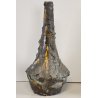 VASO SCULTURA BRUTALISTA Ceramica Fat Lava GIALLO epoca '900 Old Ceramic Vase