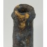 VASO SCULTURA BRUTALISTA Ceramica Fat Lava GIALLO epoca '900 Old Ceramic Vase