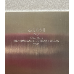 VASSOIO MAO-MAO DESIGN Massimiliano e Doriana Fuksas ALESSI ACCIAIO INOX 55x39cm