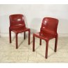COPPIA SEDIE Vico Magistretti MOD. Selene PER Artemide ANNI 70 ABS CHAIRS DESIGN