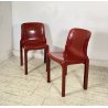 COPPIA SEDIE Vico Magistretti MOD. Selene PER Artemide ANNI 70 ABS CHAIRS DESIGN