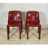 COPPIA SEDIE Vico Magistretti MOD. Selene PER Artemide ANNI 70 ABS CHAIRS DESIGN