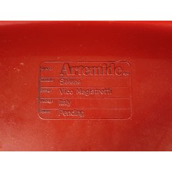 COPPIA SEDIE Vico Magistretti MOD. Selene PER Artemide ANNI 70 ABS CHAIRS DESIGN
