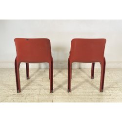 COPPIA SEDIE Vico Magistretti MOD. Selene PER Artemide ANNI 70 ABS CHAIRS DESIGN